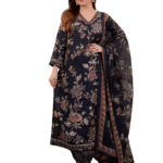 Flawless Florals ? Printex Embroidered Cotton Dress for Daily Style (M)