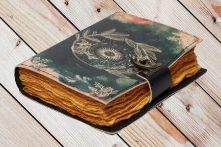 Genuine Leather Diary | Vintage Handmade Leather Journal | Premium Antique LOCK Closure | 200 Handmade Deckle Edge Antique Pages -7