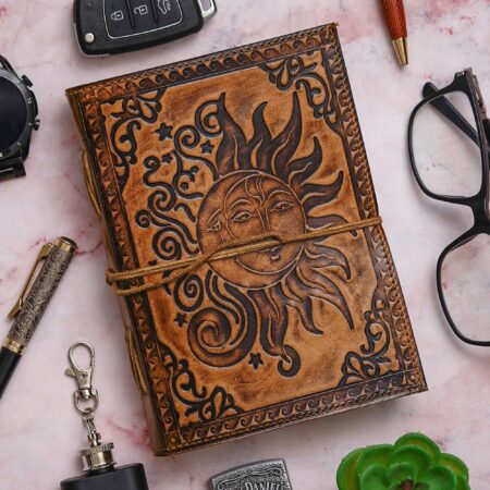 Vintage Handmade Genuine Leather Diary Journal | Premium Antique String Closure | 200 Handmade Unruled Pages DIARY-20