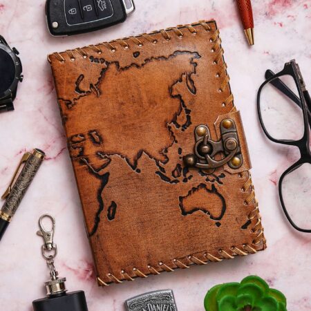 Vintage Handmade Genuine Leather Diary Journal | Premium Antique String Closure | 200 Handmade Unruled Pages DIARY-63