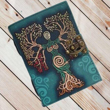 Genuine Leather Diary | Vintage Handmade Leather Journal | Premium Antique LOCK Closure | 200 Handmade Deckle Edge Antique Pages -6