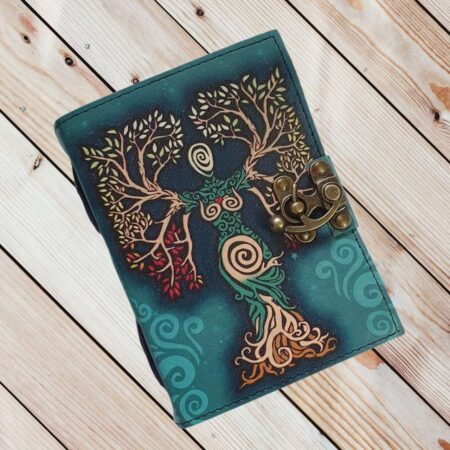 Genuine Leather Diary | Vintage Handmade Leather Journal | Premium Antique LOCK Closure | 200 Handmade Deckle Edge Antique Pages -8