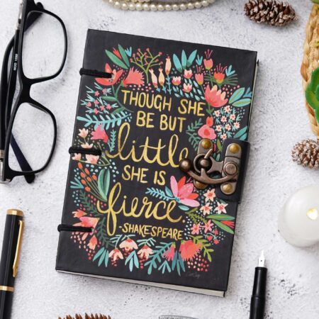 Handmade Printed Cardboard Journal Diary with Buckle Lock | 200 Pages Notepad For Men and Women DIARY-10